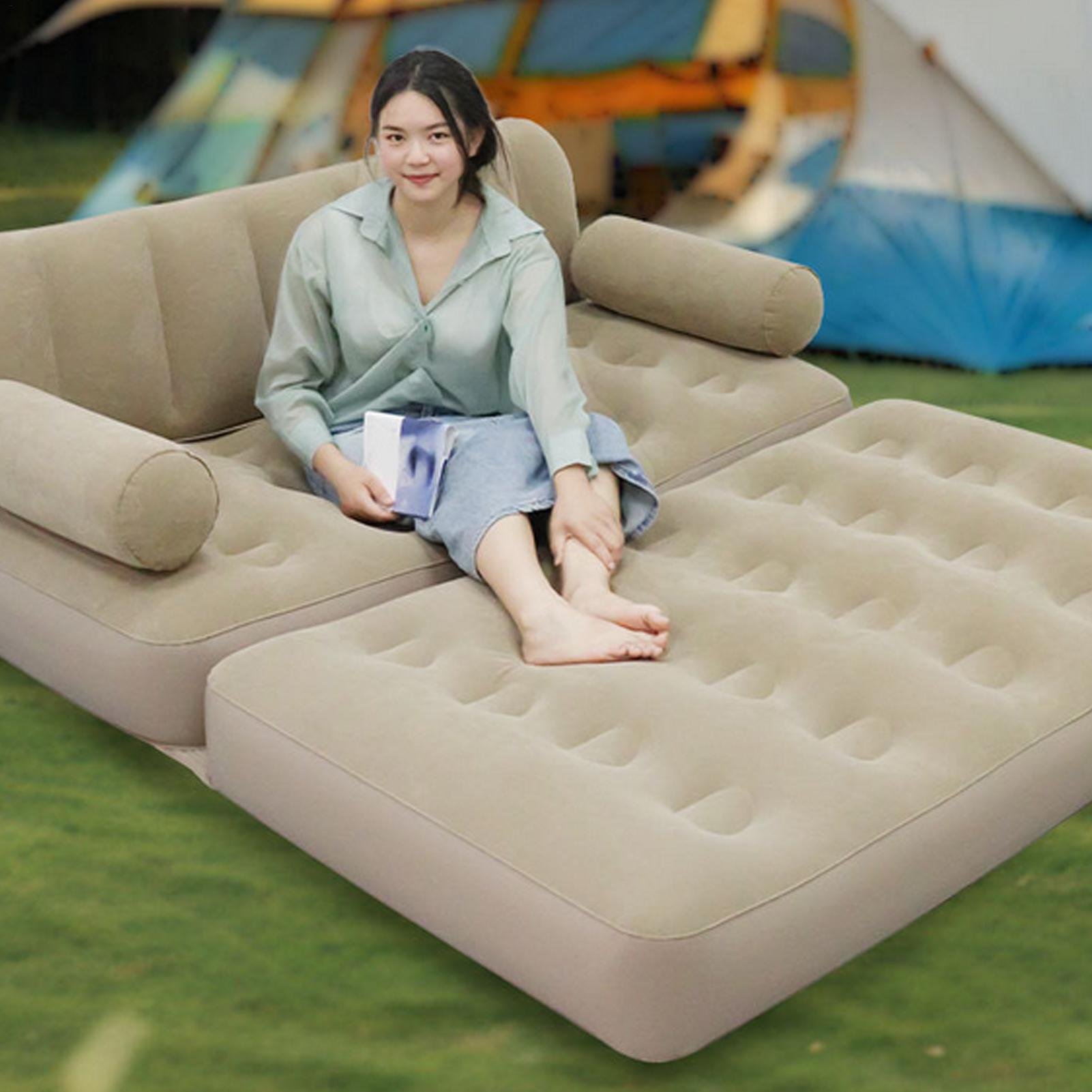 Air Sofa With Air Pump Folding - Outdoor Camping Furniture ulasan dan harga