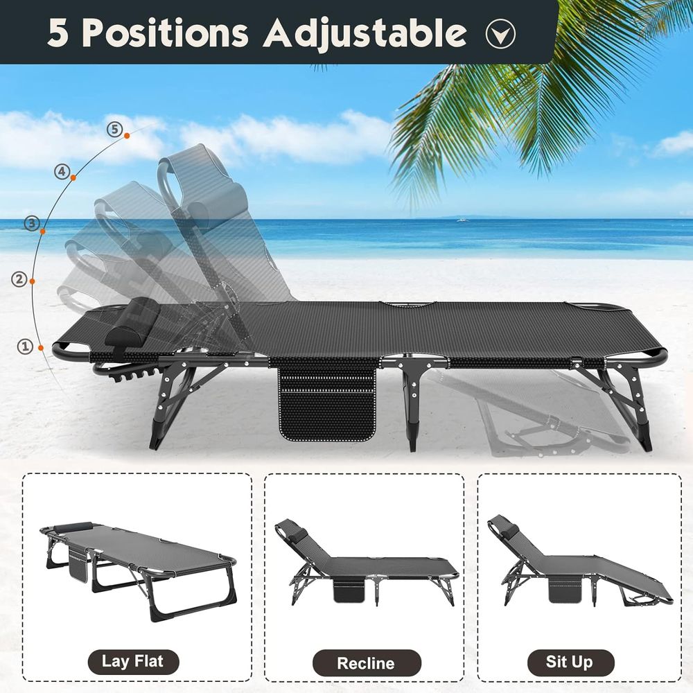 Folding Bed with Mattr, Portab - Camping Outdoor Or Indoor ulasan dan harga