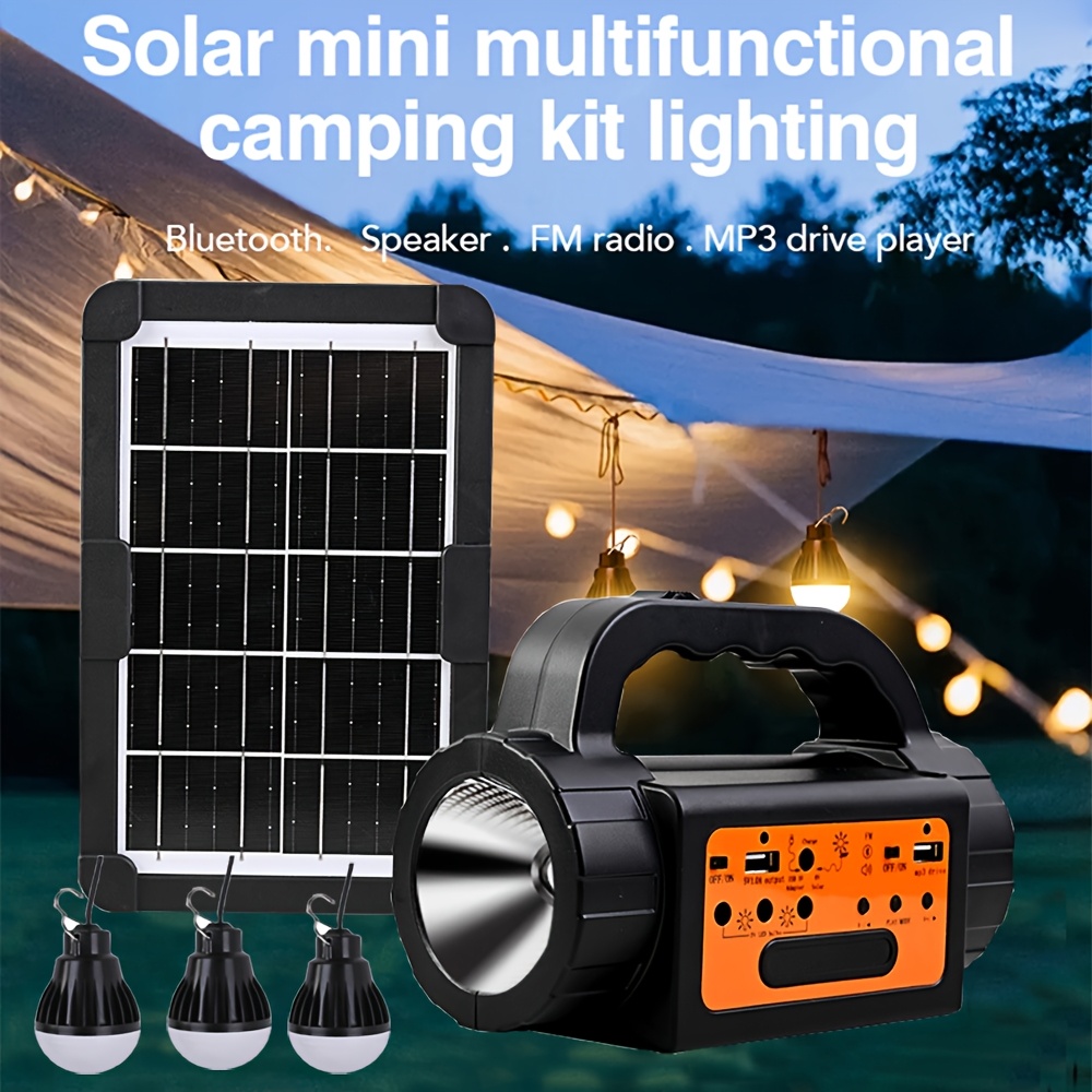 Solar Rechargeable Camping Lig - Portable Power Station ulasan dan harga