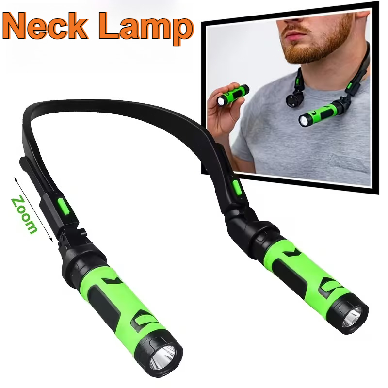 USB Rechargeable LED Neck Ligh - Outdoor Camping Lampe ulasan dan harga