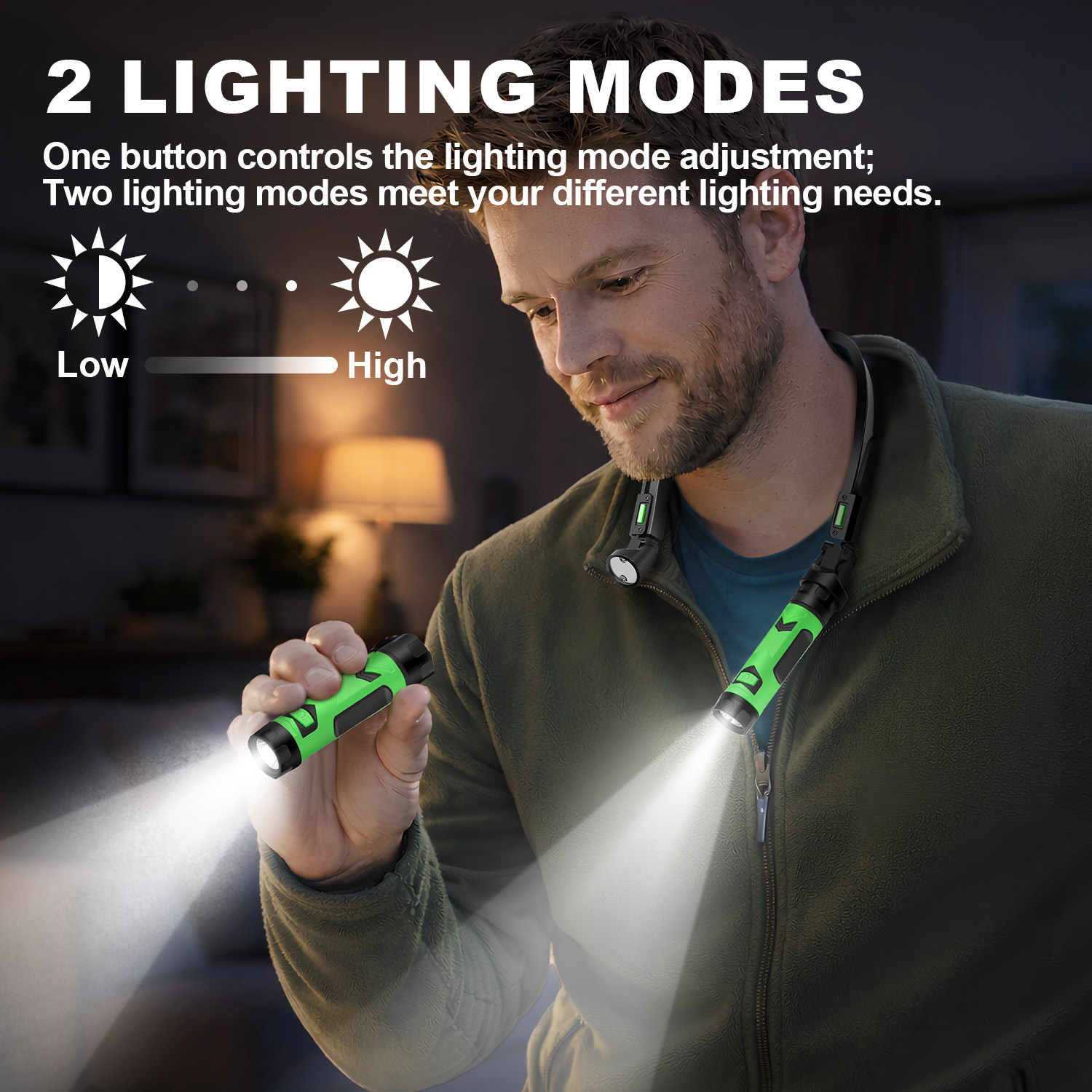 USB Rechargeable LED Neck Ligh - Outdoor Camping Lampe ulasan dan harga