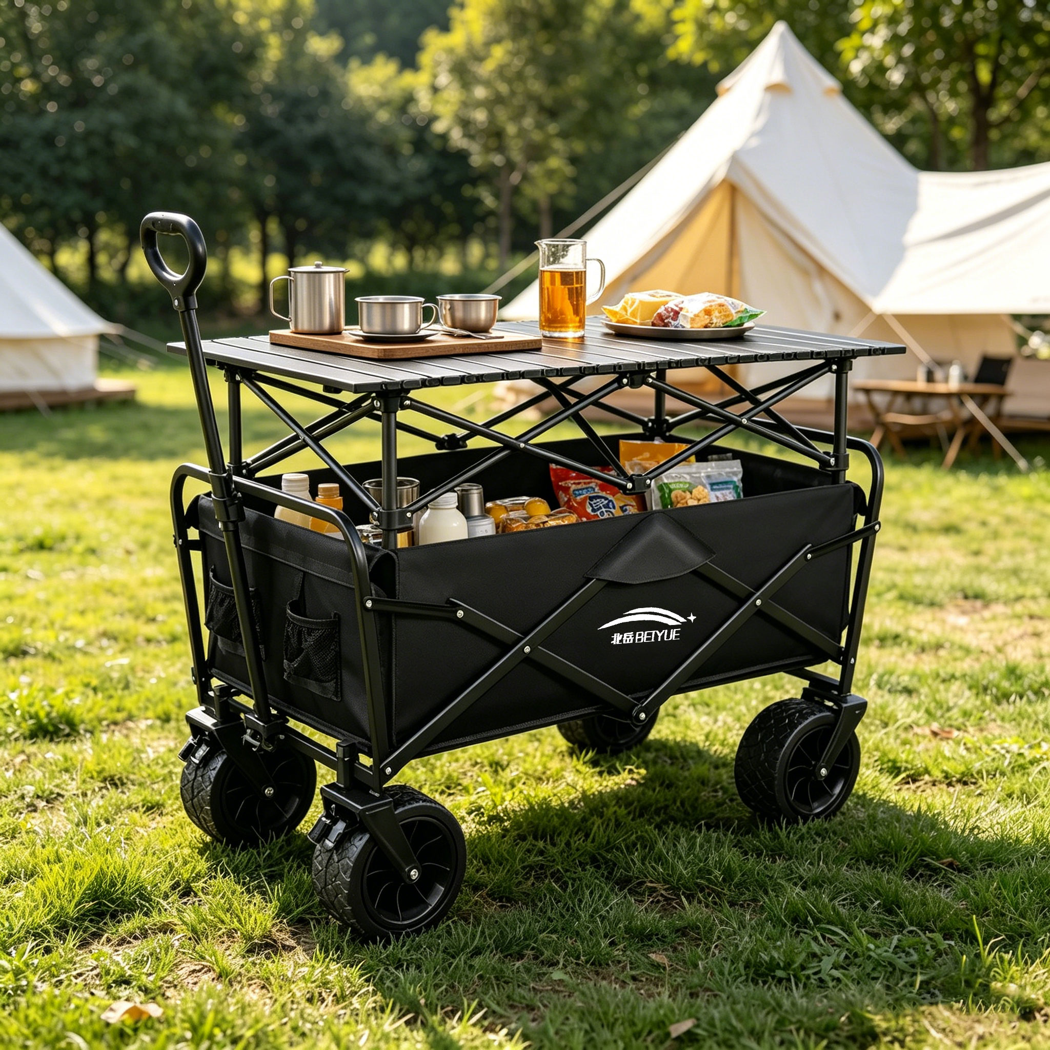 Beiyue Outdoor Camping Hand-Pu - Outdoor Camping Trolley ulasan dan harga