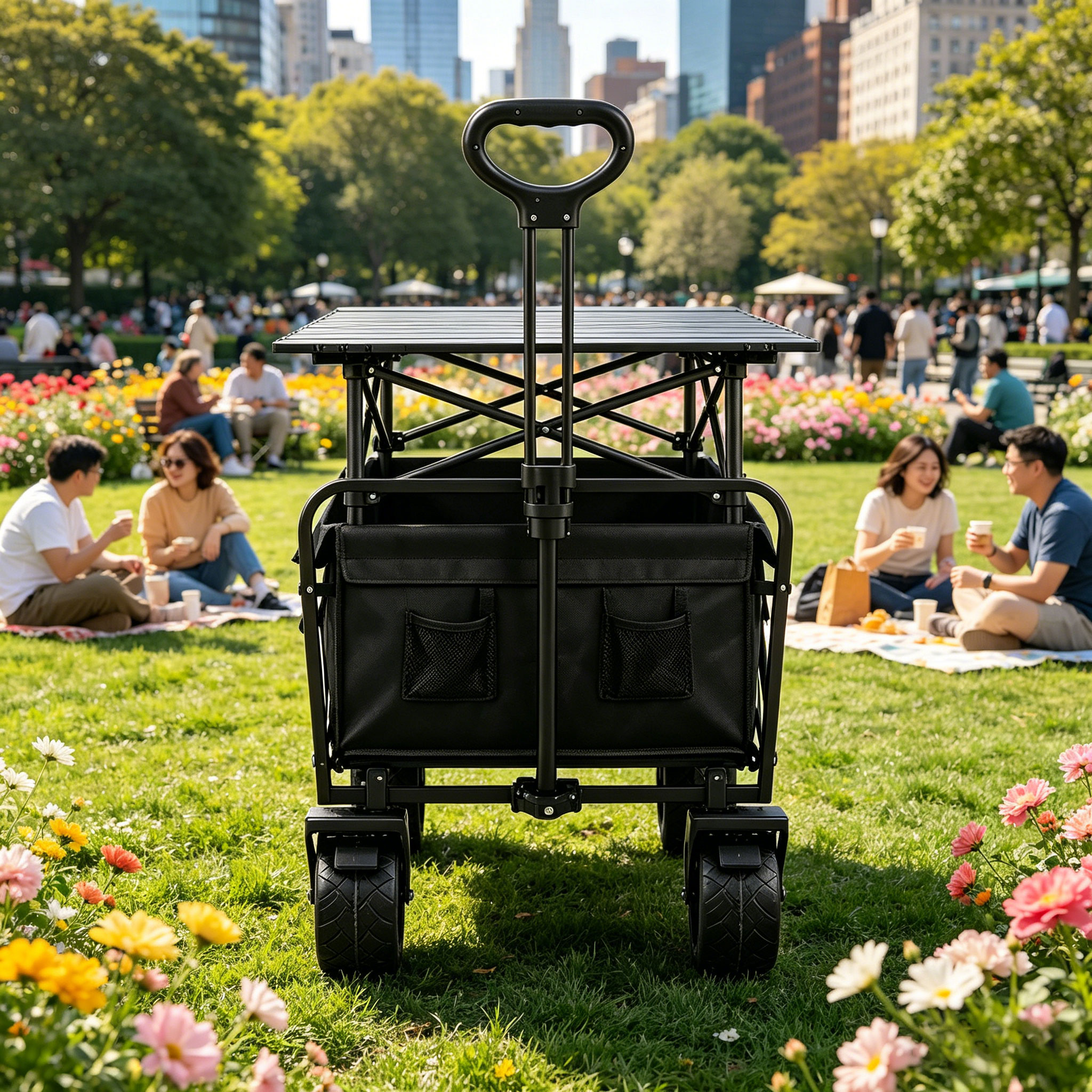 Beiyue Outdoor Camping Hand-Pu - Outdoor Camping Trolley ulasan dan harga