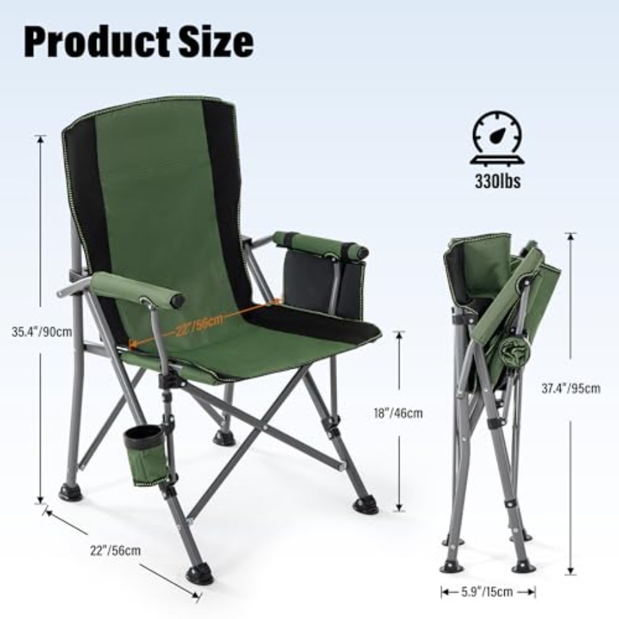 Camping Chair for Adults, Heav - Outdoor Camping Chairs ulasan dan harga