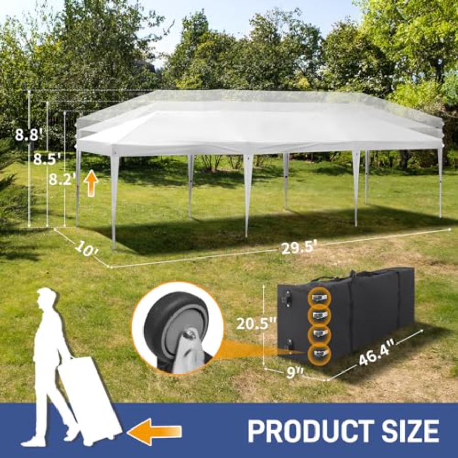 10x30 Pop Up Canopy Tent for o - Outdoor Camping Canopy ulasan dan harga