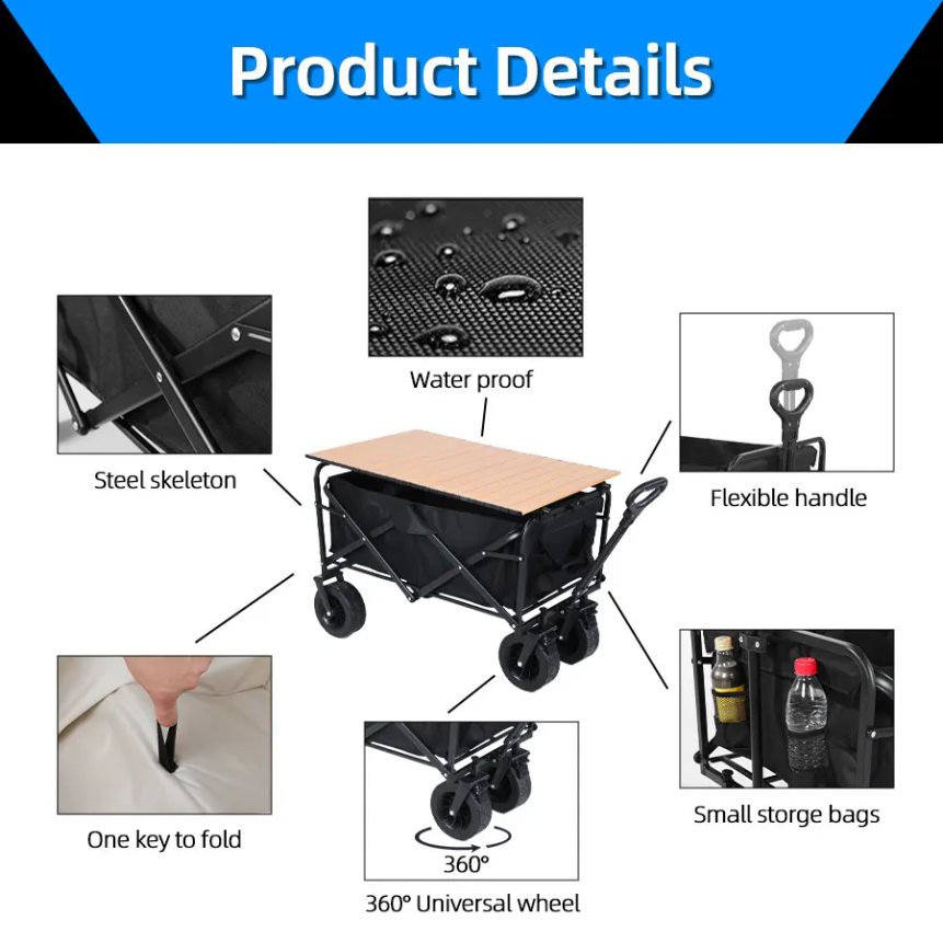 Large Weight Capacity Heavy Du - Outdoor Camping Trolley ulasan dan harga