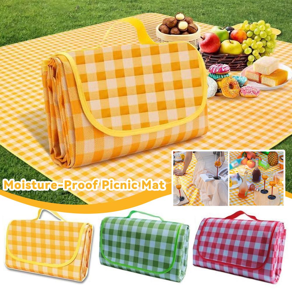 Portable Foldable Picnic Mat W - Outdoor Camping Rug Waterproof ulasan dan harga