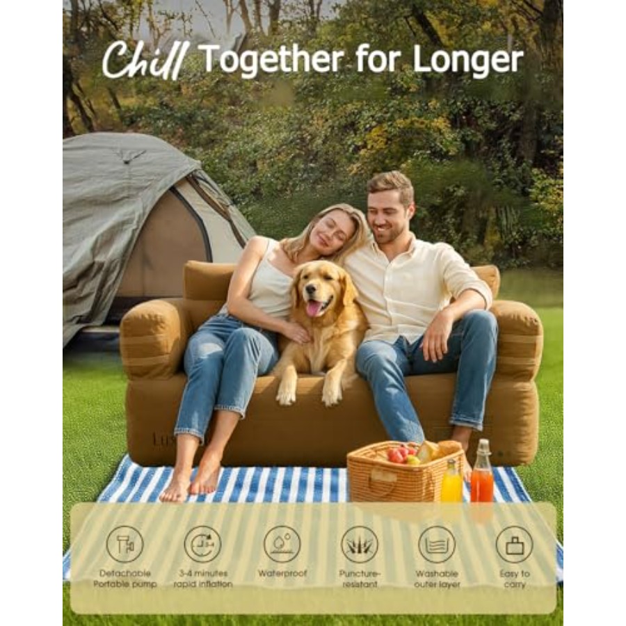 Portable Inflatable Couch for  - Outdoor Camping Furniture ulasan dan harga