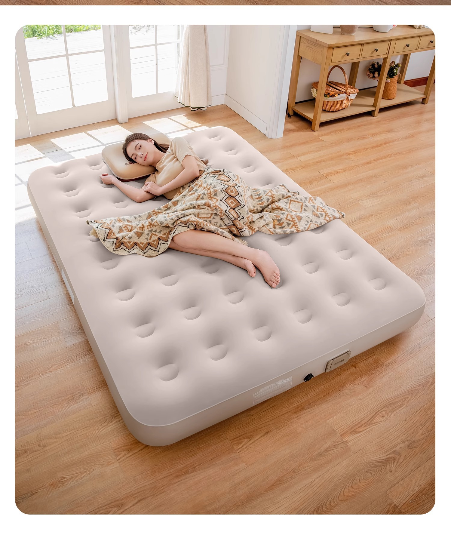 Air Mattress Built-in Pump Sel - Camping Outdoor Or Indoor ulasan dan harga