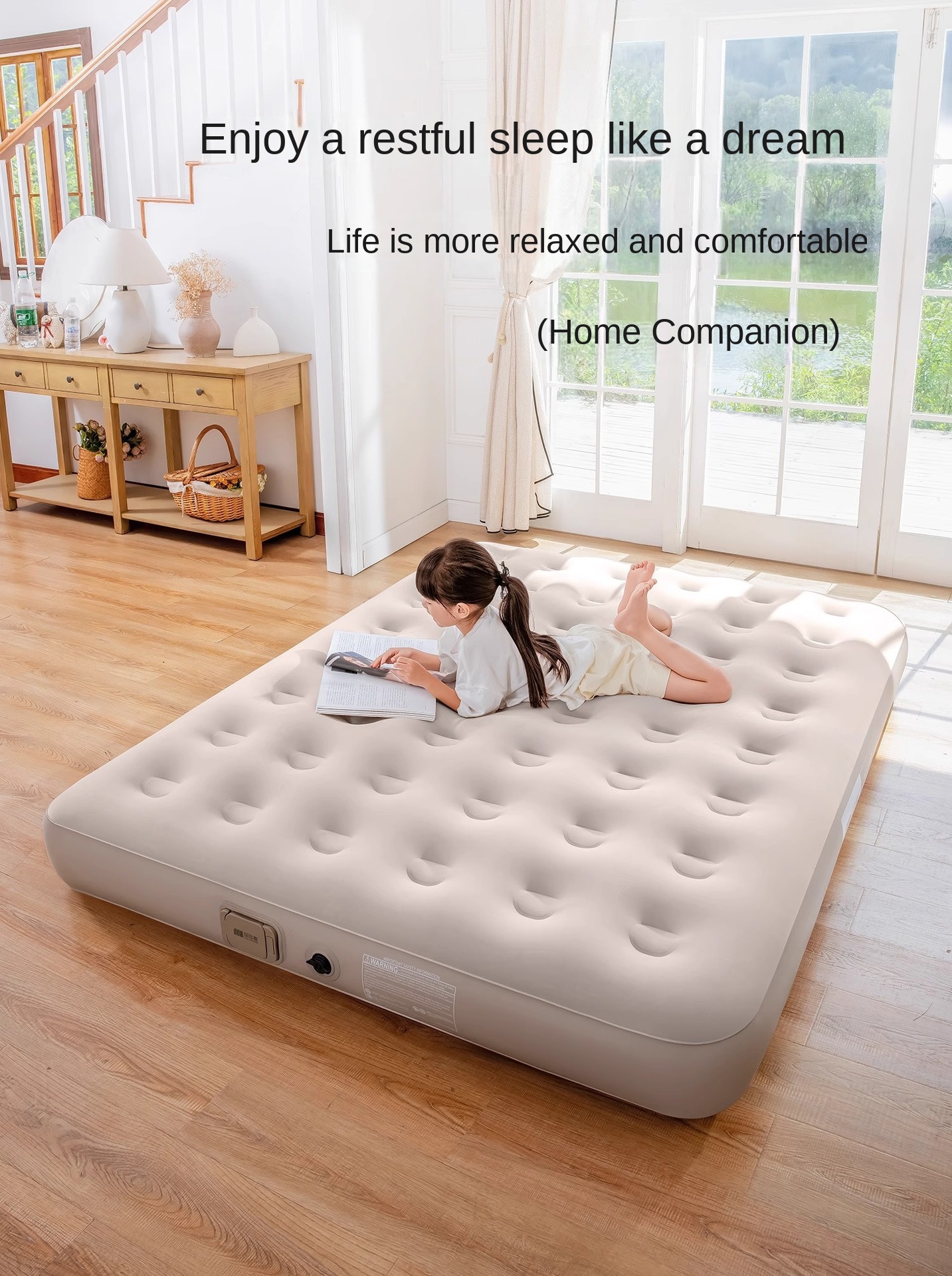 Air Mattress Built-in Pump Sel - Camping Outdoor Or Indoor ulasan dan harga