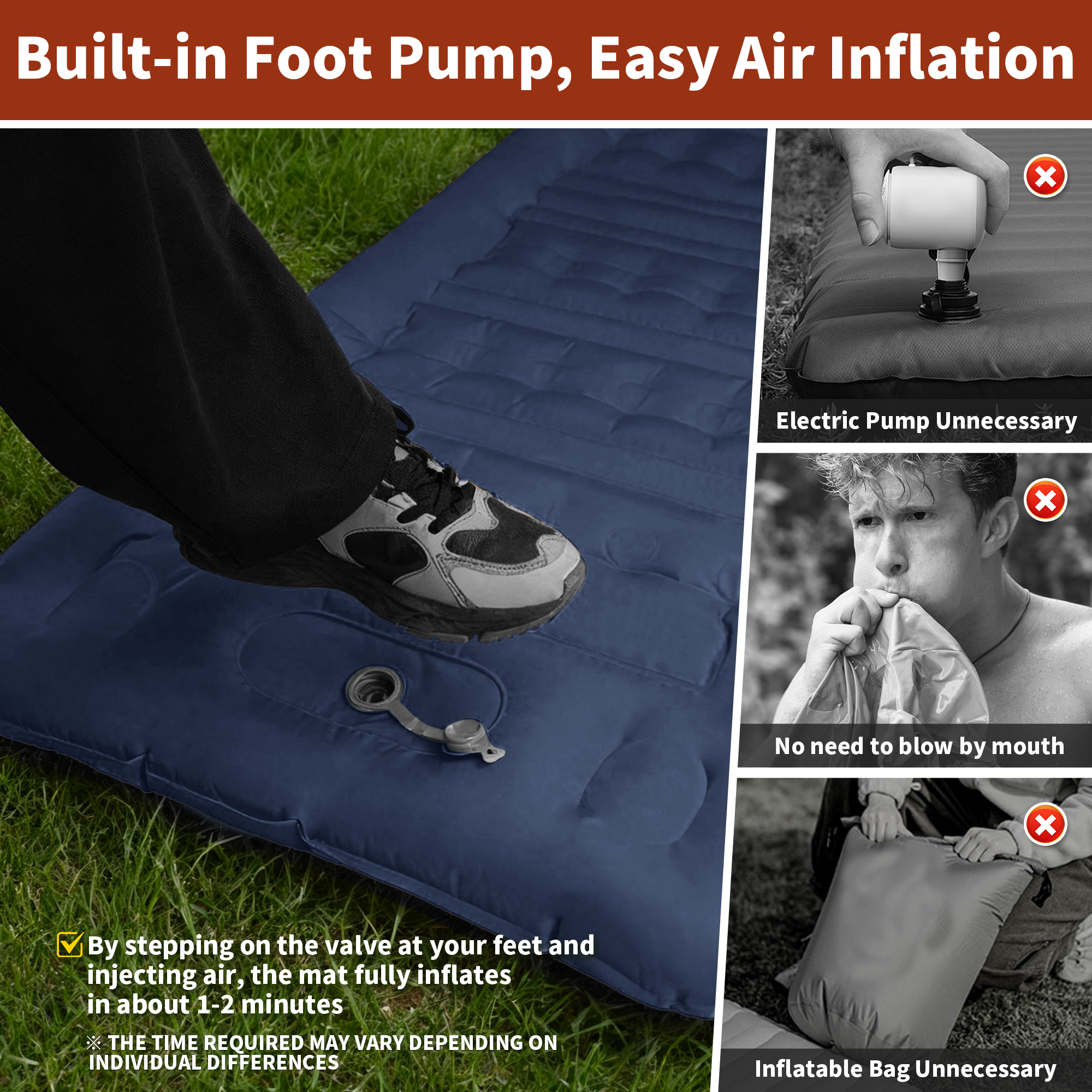 MAPLEAF 12cm Air Mattress Camp - Outdoor Camping Rug Waterproof ulasan dan harga