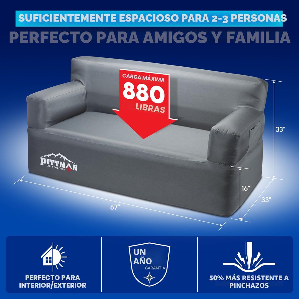 Inflatable sofa with integrate - Camping Outdoor Or Indoor ulasan dan harga