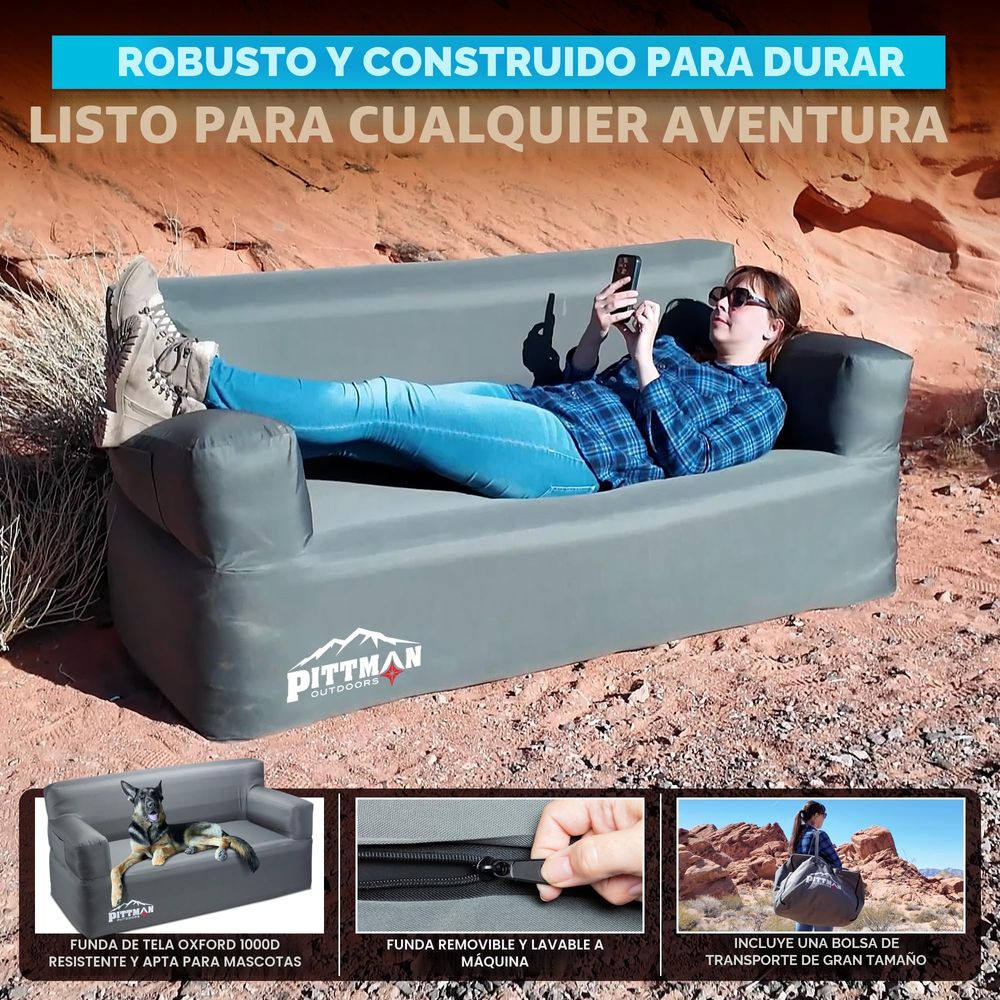 Inflatable sofa with integrate - Camping Outdoor Or Indoor ulasan dan harga