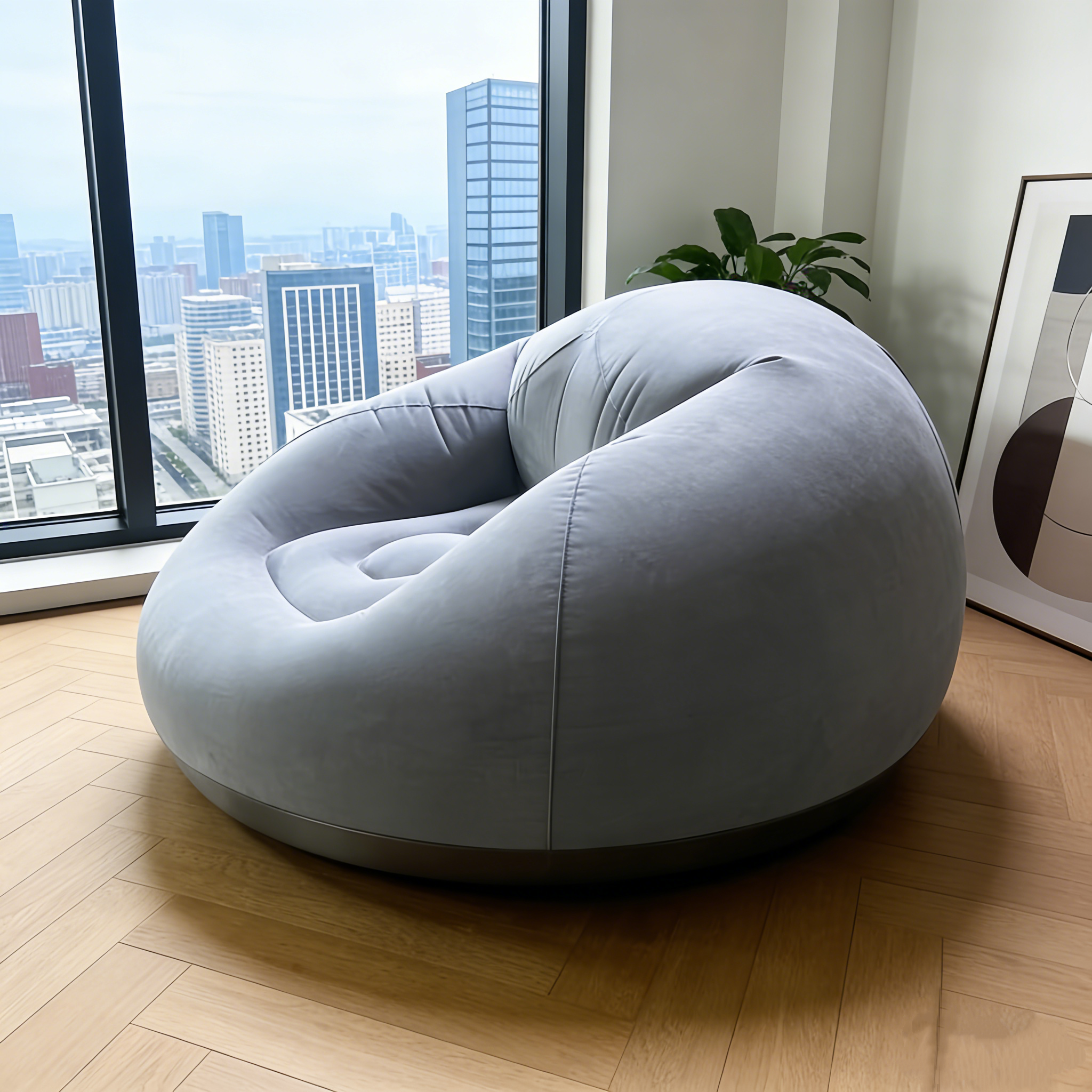 Portable Inflatable Round Air  - Outdoor Camping Furniture ulasan dan harga