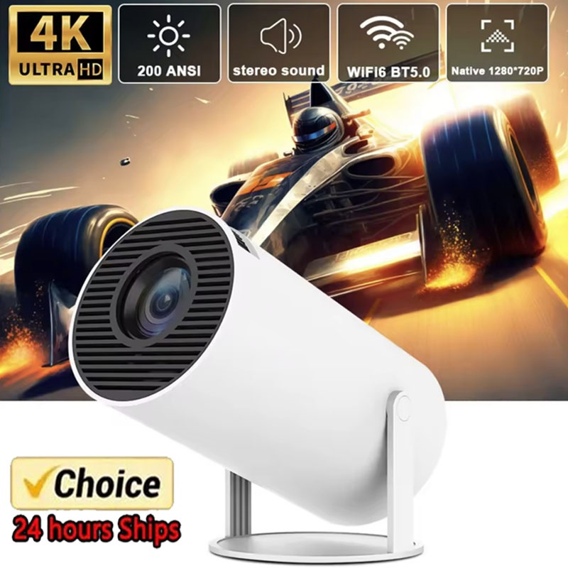 New HY300 Portable 4K Projecto - Outdoor Camping Videos ulasan dan harga