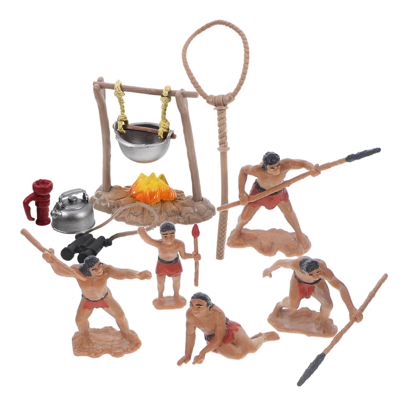 1Set Mini Primitive Men Decor  - Outdoor Y Camping ulasan dan harga