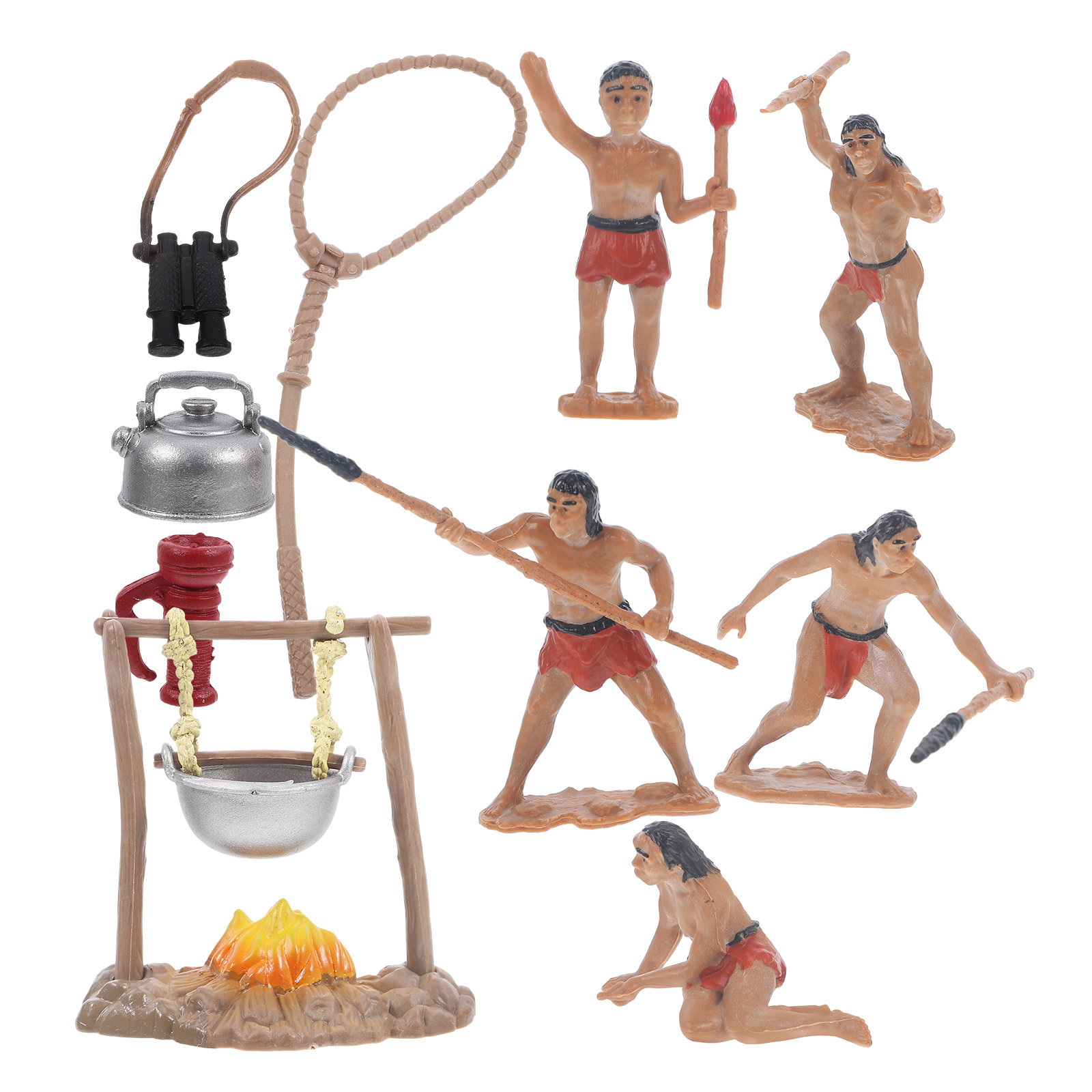 1Set Mini Primitive Men Decor  - Outdoor Y Camping ulasan dan harga