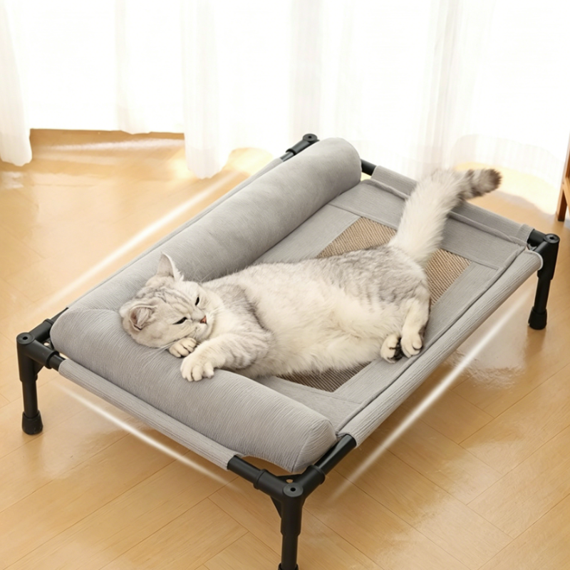 New Cooling Dog Cot Bed with P - Outdoor Camping Dog Bed ulasan dan harga