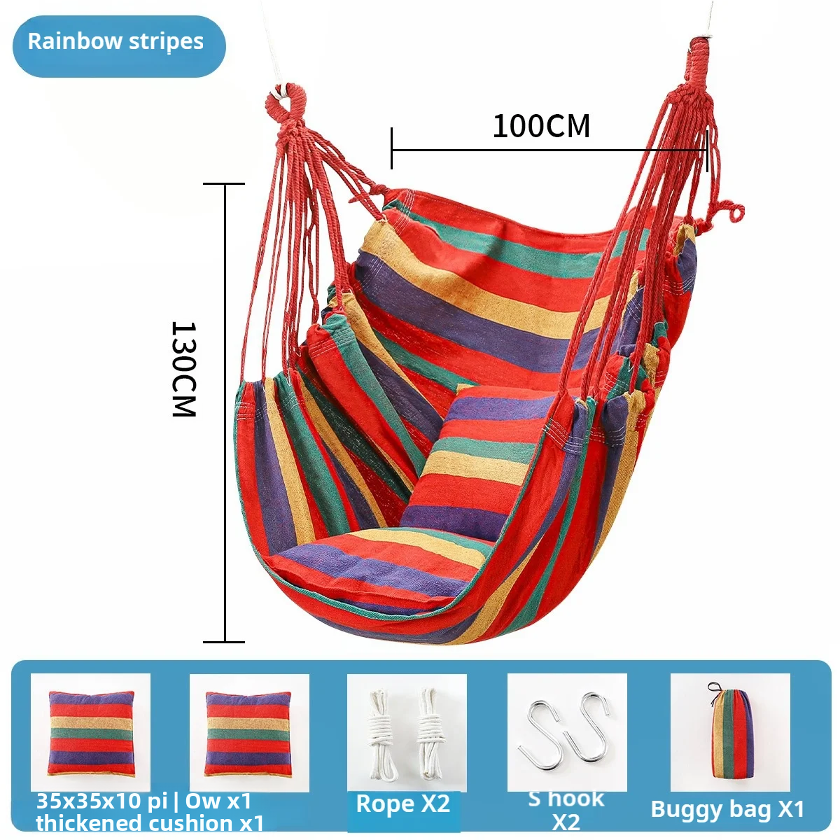Hammock Chair Hanging Swing Se - Camping Outdoor Or Indoor ulasan dan harga