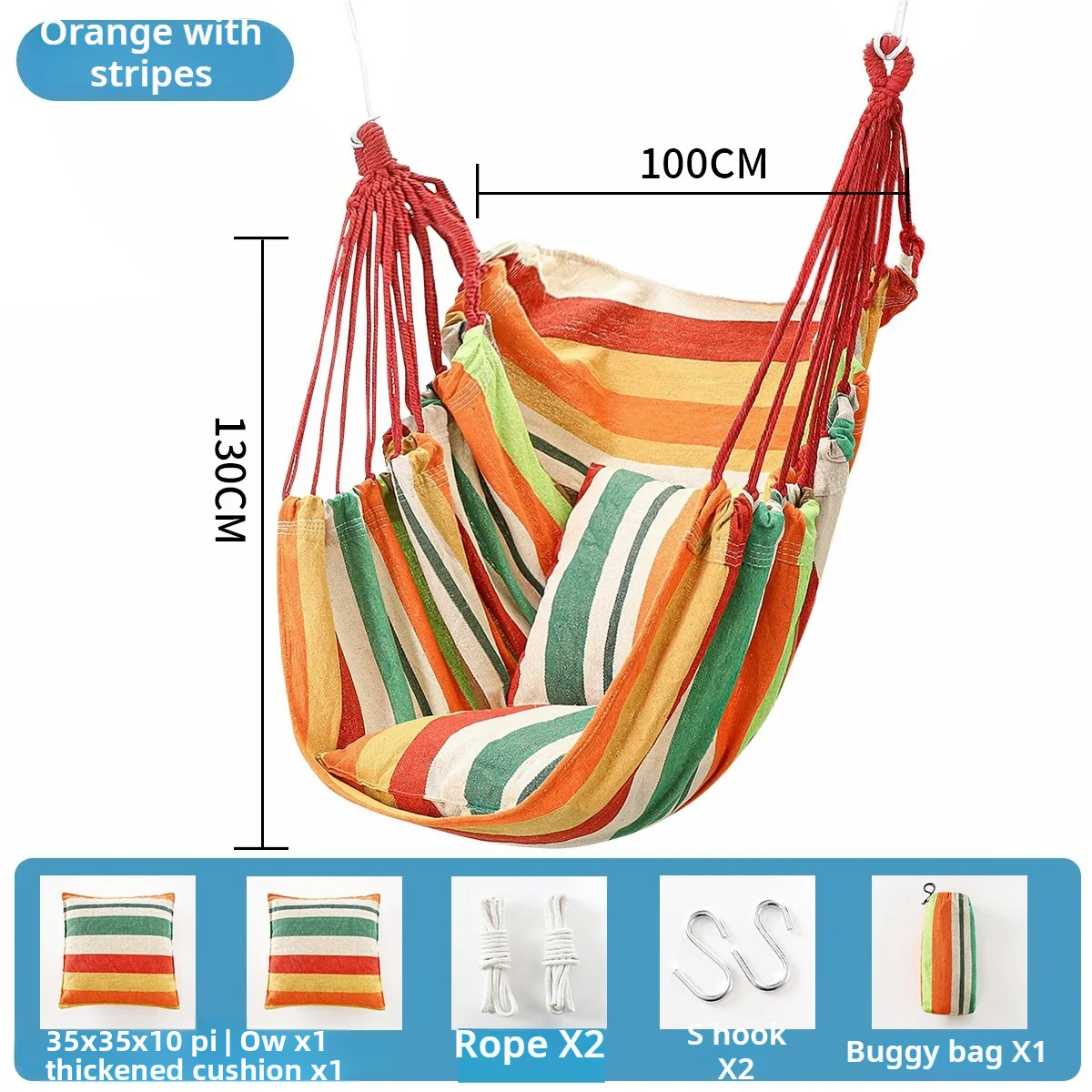 Hammock Chair Hanging Swing Se - Camping Outdoor Or Indoor ulasan dan harga