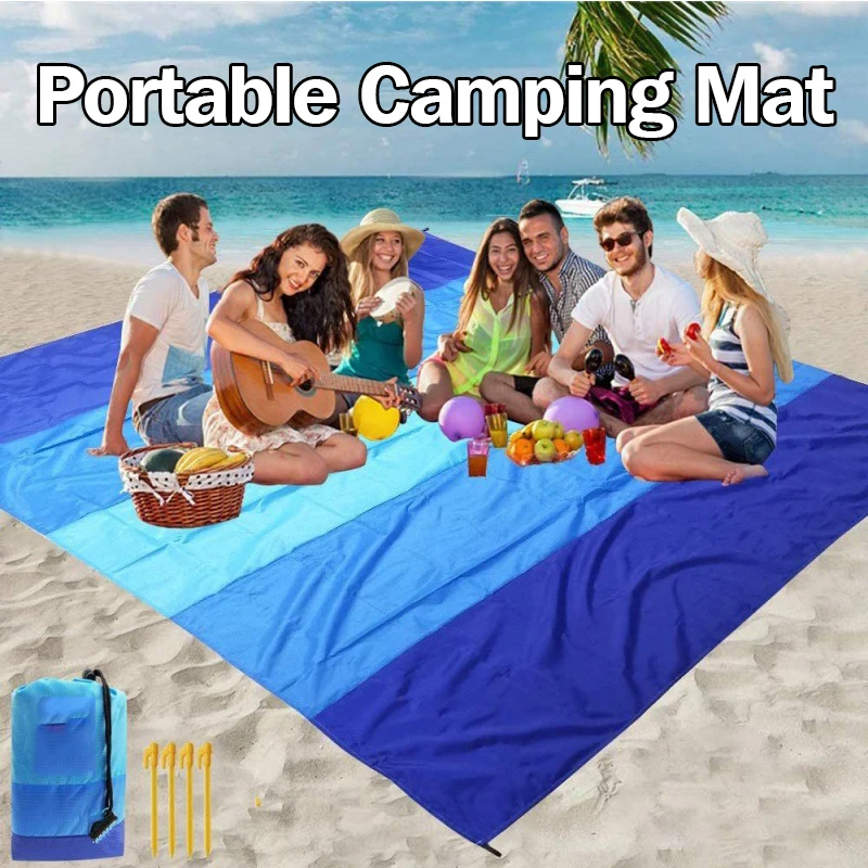 200*210cm Sandproof Beach Blan - Outdoor Camping Rug Waterproof ulasan dan harga