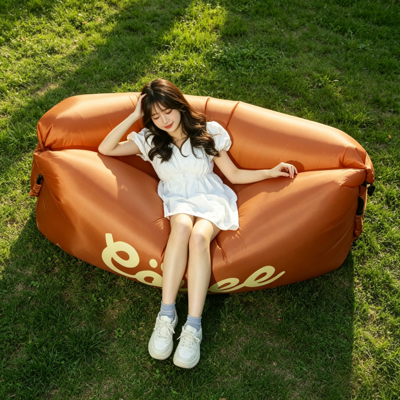 Portable Inflatable Air Sofa L - Outdoor Camping Rug Waterproof ulasan dan harga