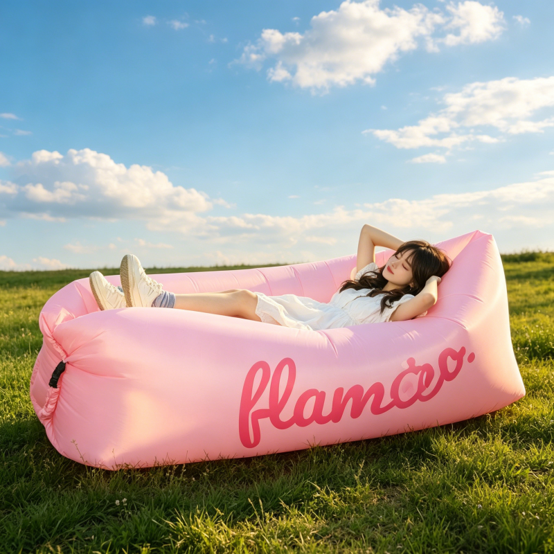 Portable Inflatable Air Sofa L - Outdoor Camping Rug Waterproof ulasan dan harga
