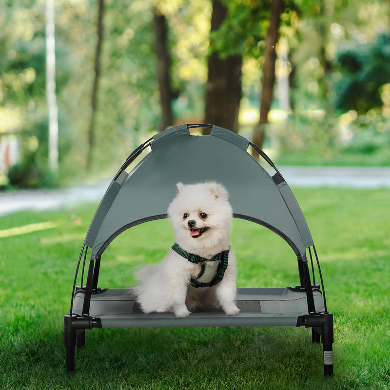 PawHut Elevated Dog Bed with R - Outdoor Camping Dog Bed ulasan dan harga