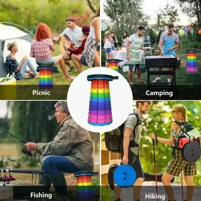 Portable Plastic Folding Teles - Outdoor Camping Chairs ulasan dan harga
