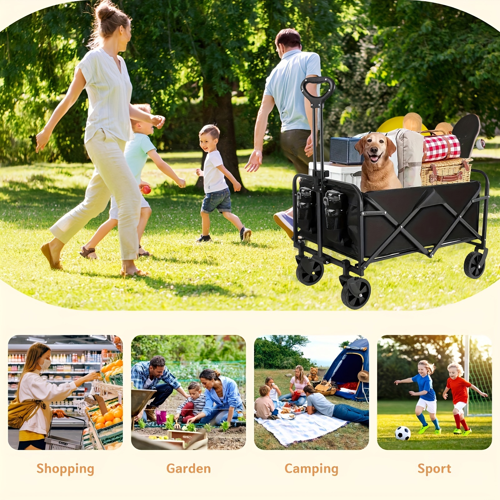 Mini Collapsible Folding Utili - Outdoor Camping Trolley ulasan dan harga