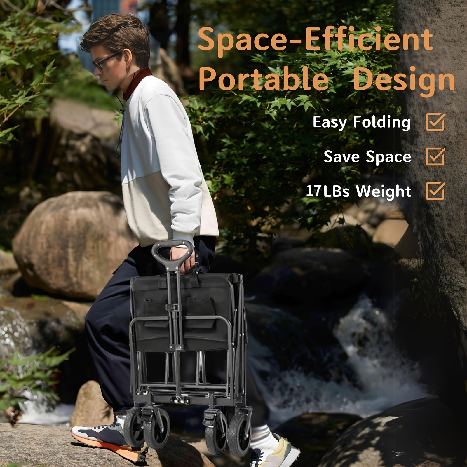 Mini Collapsible Folding Utili - Outdoor Camping Trolley ulasan dan harga
