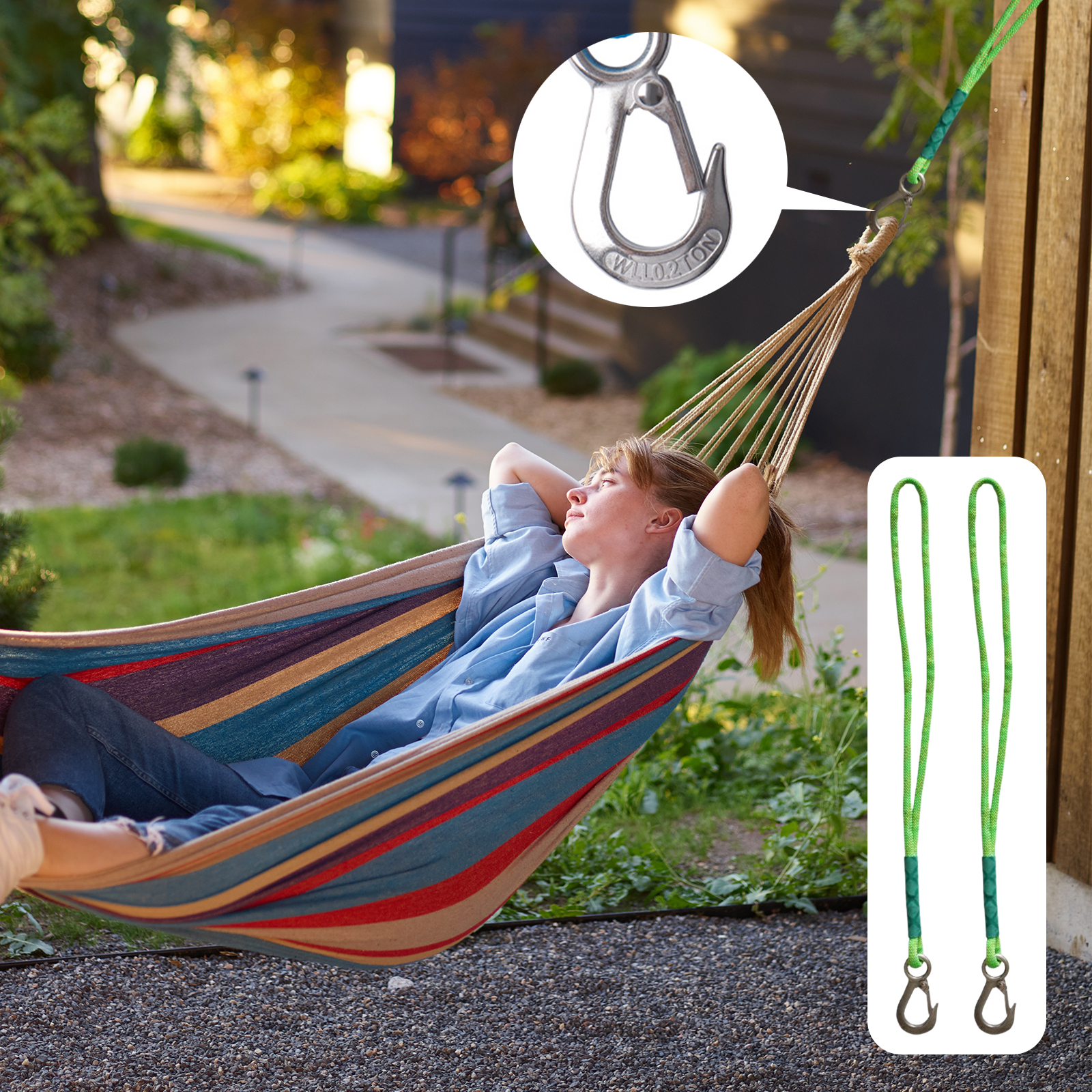Swing Suspension Strap with He - Camping Hammock ulasan dan harga